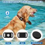 Smart Pet Tracker for Collar - Dog Trackers Pet Location Tracker with Holder, No Monthly Fee, Anti-Lost Tracking Device for Pets, Luggage, Bag Straps,Compatible with iOS & Android