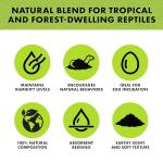 Zilla Reptile Terrarium Bedding Substrate Jungle Mix, 8 Quart