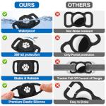 Smart Pet Tracker for Collar - Dog Trackers Pet Location Tracker with Holder, No Monthly Fee, Compatible with Apple Airtag Find My (iOS Only), Anti-Lost Tracking Device for Pets, Luggage, Bag Straps