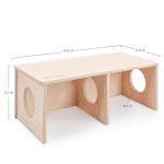 Niteangel Hamster Secret Peep Shed 2-Chamber Hideout & Tunnel Exploring Toys (Large - for Syrian Hamster)