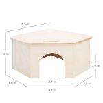 Niteangel Birch Chamber-Maze Hamster Hideout - Small Pets Woodland House Habitats Decor for Hamster Mice Gerbils Mouse