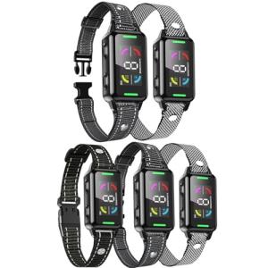 Dog Bark Collar for Large Medium Small Dogs, Smart Automatic AI Bark Collar for Dogs,Effective Anti Barking Training Collar with IP67 Waterproof, 6 Safe Training Modes and 8-Level Sensitivity