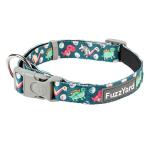 FuzzYard Dinosaur Land Dog Collar | Size S | Comfortable Neoprene Pet Collar for Everyday Walking & Training | Ideal Fit for Small Dogs