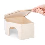 Niteangel Birch Chamber-Maze Hamster Hideout - Small Pets Woodland House Habitats Decor for Hamster Mice Gerbils Mouse