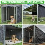 ColourTree 9' x 12' Red Custom Size Shade Cloth with Grommets - 90% Sunblock, Durable Mesh Fabric Tarp for Dog Kennel Cover, Fence Privacy Screen, Greenhouse, Chicken Coop & Pet Playpen