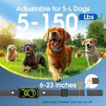 1S Stop Barking Smart Dog Bark Collar, Humane Anti Barking Device with Beep & Vibration, 7 Adjustable Sensitivity, Ultra-Light Bark Collar for Small Medium Large Dogs IP67 Waterproof Indoor Outdoor