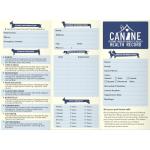 ANZON MORIES Dog Vaccination Record Cards 24 Packs with Storage Pocket for Micro Chips, Accessories, Large 8 x 10.5 Inch Puppy and Canine Vaccines Shot Memo for Doggy Medical Grooming Kennel Care