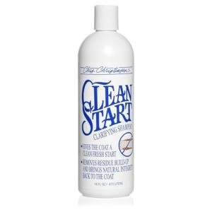 Chris Christensen Clean Start Clarifying Dog Shampoo - Pro-Vitamin Formula That Won’t Strip The Coat! Removes Product Build-up, Waxes, Oil and Dirt (16 Ounces)