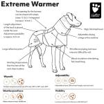 Hurtta Extreme Warmer Dog Winter Jacket, Lingon, 24 in
