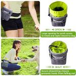 Dog Treat Pouch - 3 Ways to Wear Dog Treat Bag, Dog Training Treat Pouches for Pet Training with Clicker, Shoulder Strap, Adjustable Belt, Poop Bag Dispenser, Easily Carrying Kibble Snacks Pet Toys