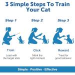 Cat Training Clicker Kit – Includes Finger Clicker and Target Stick – Perfect for Positive Reinforcement, Behavior & Obedience Training Indoors & Outdoors – Suitable for Dogs, Birds & Small Pets