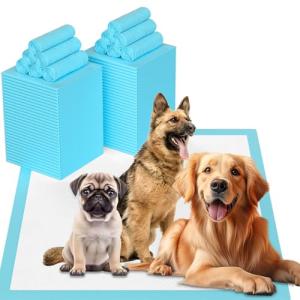 Puppy Pads Extra Large 36"x36" 100 Count, Pee Pads for Dogs, Super Absorbent & Quick-Dry, Thicken Disposable Potty Training Pads for Doggie Cats Rabbits, Leakproof Pet Piddle Pad