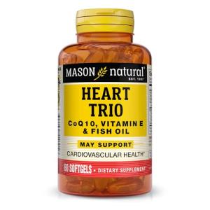 Mason Natural Vitamin, Co Q-10, Vitamin E and Fish Oil, 60 Softgels
