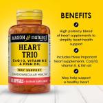 Mason Natural Vitamin, Co Q-10, Vitamin E and Fish Oil, 60 Softgels