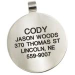 LuckyPet Heart Jewelry Pet ID Tag for Cats and Dogs, Personalized Engraving on The Back Side, Small Red Heart