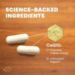 VetriScience CoQ10 Healthy Heart Easy-Open Capsules, Coenzyme Q10 Cardio and Healthy Aging Supplement for Dogs and Cats, Heart Support Supplement with 10 mg CoQ10, 100 Count