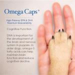 Omega Caps HP Snip Tips for Medium and Large Dogs High Potency EPA and DHA Maximum Bioavailability Fish Oil Supplement Vet Formulated Made in USA Skin Coat Joint and Heart Health 250 Capsules