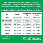 SHOOFLY Horse Leggins, Patented Loose Fitting Boots, Breathable Plastic Mesh (Pink/Medium)
