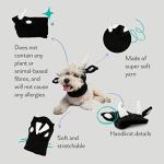 Zoo Snoods Bull Costume - Warm Knit Cow Dog Snood Wrap for Pets, Neck Ear Cover Protection for Halloween Winter (Small)