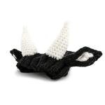 Zoo Snoods Bull Costume - Warm Knit Cow Dog Snood Wrap for Pets, Neck Ear Cover Protection for Halloween Winter (Small)