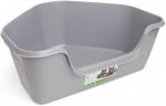 So Phresh High-Back Corner Grey Litter Box