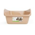 So Phresh Scatter Shield High-Back Litter Box, Tan, X-Large, 24" L X 18" W X 10" H