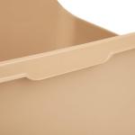 So Phresh Scatter Shield High-Back Litter Box, Tan, X-Large, 24" L X 18" W X 10" H