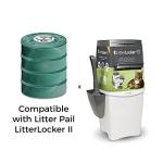 LitterLocker Cat Litter Refills - 4 Pack, Unscented, Plastic Film, Cat Owners