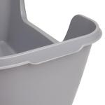 So Phresh High-Back Corner Grey Litter Box
