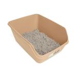 So Phresh Scatter Shield High-Back Litter Box, Tan, X-Large, 24" L X 18" W X 10" H