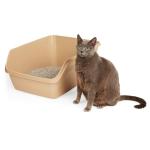So Phresh Scatter Shield High-Back Litter Box, Tan, X-Large, 24" L X 18" W X 10" H