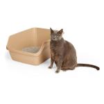 So Phresh Scatter Shield High-Back Litter Box, Tan, X-Large, 24" L X 18" W X 10" H