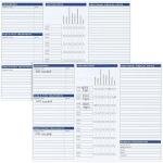 Okuna Outpost Shot Records for Puppies & Health Tracking Cards - 8.5 x 11 in, Tri-Fold, 120 GSM Paper, 60 Pack - Vaccination Record Book for Breeders & Owners