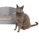 So Phresh High-Back Corner Grey Litter Box