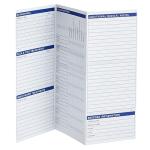 Okuna Outpost Shot Records for Puppies & Health Tracking Cards - 8.5 x 11 in, Tri-Fold, 120 GSM Paper, 60 Pack - Vaccination Record Book for Breeders & Owners