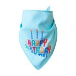 Cat Happy Birthday Cake Hat & Bandana Scarfs Set with Colorful Candles Blue, Cat Birthday Party Supplies Decorations