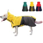 KOOGAL Pet Dog Clothes Coat for Large Dogs，Pet Waterproof Warm Winter Jacket Cold Weather Coats Reflective Pet Vest Warm Fleece Dogs Snowsuit,Dog Raincoat Rain Poncho Windbreaker(Yellow, 6XL)