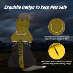 KOOGAL Pet Dog Clothes Coat for Large Dogs，Pet Waterproof Warm Winter Jacket Cold Weather Coats Reflective Pet Vest Warm Fleece Dogs Snowsuit,Dog Raincoat Rain Poncho Windbreaker(Yellow, 6XL)