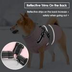 SUNFURA Small Dog Coat with Harness Built in, Warm Dog Jacket Winter with Zipper On Back, Waterproof Pet Snow Jacket Snowsuit Pet Sweater Clothes for Schnauzer, Yorkshire Terrier, Pink S