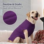 IECOii Purple Extra Large Dog Sweater, Warm Winter Coat for Large Dogs, Knitwear, Doberman, Great Dane, 4XL