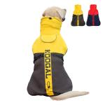 KOOGAL Pet Dog Clothes Coat for Large Dogs，Pet Waterproof Warm Winter Jacket Cold Weather Coats Reflective Pet Vest Warm Fleece Dogs Snowsuit,Dog Raincoat Rain Poncho Windbreaker(Yellow, 6XL)