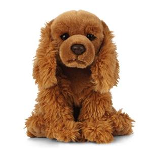 Living Nature Cocker Spaniel Stuffed Animal | Fluffy Dog Animal | Soft Toy Gift for Kids | 9 inches