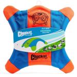 Chuckit! Flying Squirrel Fetch Dog Toy - Water Floating Flyer - Soft and Durable Polyester Canvas Construction - For Small Dogs - Size Small - 8.25-inch Diameter - Pack of 1 - Orange and Blue