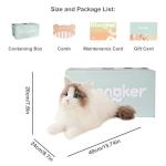 Chongker Stuffed Animals Handmade Realistic Cat Plush Toy Companion Pet for Elderly Adults Women Kids Cat Lover Surprise Gifts for Anniversary Birthday,Ragdoll Cat