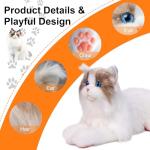 Chongker Stuffed Animals Handmade Realistic Cat Plush Toy Companion Pet for Elderly Adults Women Kids Cat Lover Surprise Gifts for Anniversary Birthday,Ragdoll Cat