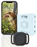 TRESBUNNY Dog Tracker, Smart Dog Collar with Real-time Pet Location, Cat Tracker Collar (iOS Only), No Monthly Fee & Long Battery Life, Works with Find My, Ideal for Dog/Cat (Black)