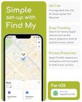 TRESBUNNY Dog Tracker, Smart Dog Collar with Real-time Pet Location, Cat Tracker Collar (iOS Only), No Monthly Fee & Long Battery Life, Works with Find My, Ideal for Dog/Cat (Black)