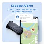 Tractive Smart Dog GPS Tracker | Live Pet Tracker with Virtual Fence | Vital Signs Monitoring of Heart & Respiratory Rate | Bark Monitoring | Dog Collar Attachment (Brown)