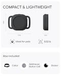 TRESBUNNY Dog Tracker, Smart Dog Collar with Real-time Pet Location, Cat Tracker Collar (iOS Only), No Monthly Fee & Long Battery Life, Works with Find My, Ideal for Dog/Cat (Black)