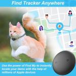 Vebiso GPS Tracker for Cats (1 Pack), Mini GPS Cat Tracker, Smart Pet Activity Tracker, No Monthly Fee, Compatible with Apple Find My(iOS Only), Anti-Lost, Finder Tag for Vehicles, Pets, Kids, Items